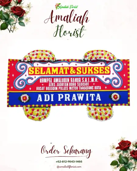 Papan Bunga Ucapan Selamat Outdoor Wedding Jakarta Selatan
