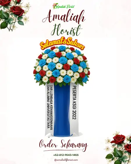 Standing Flowers Outdoor Wedding Jakarta Selatan